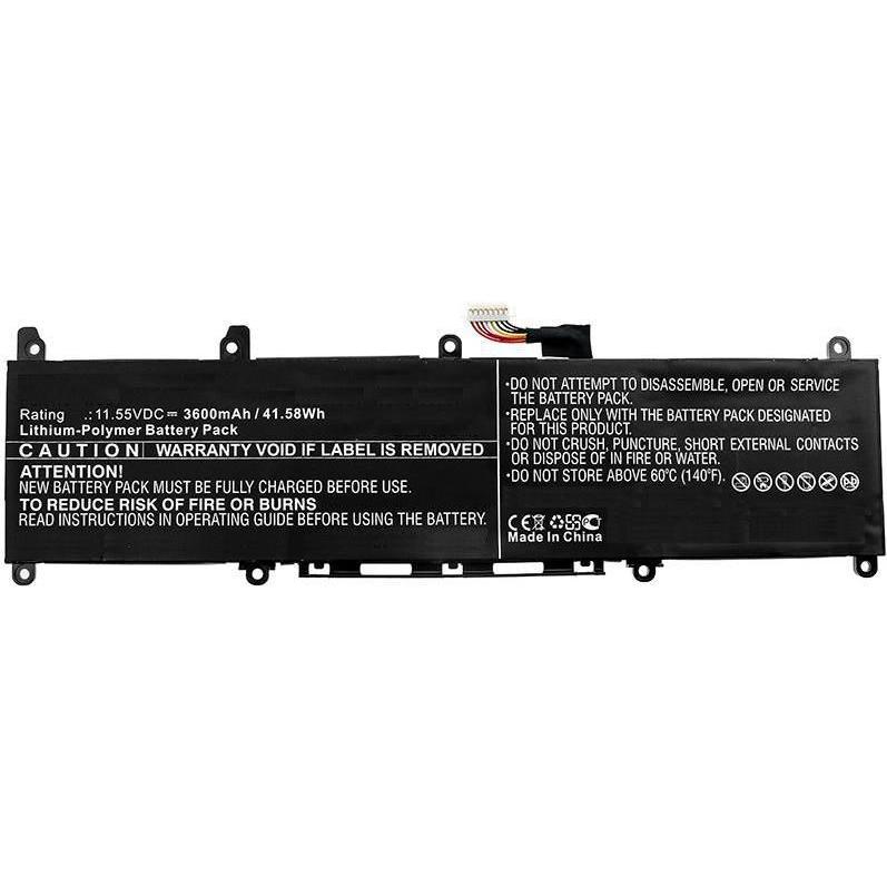 Thumbnail - CoreParts Laptop Battery for Asus (3600 mAh), Notebook Akku, Schwarz