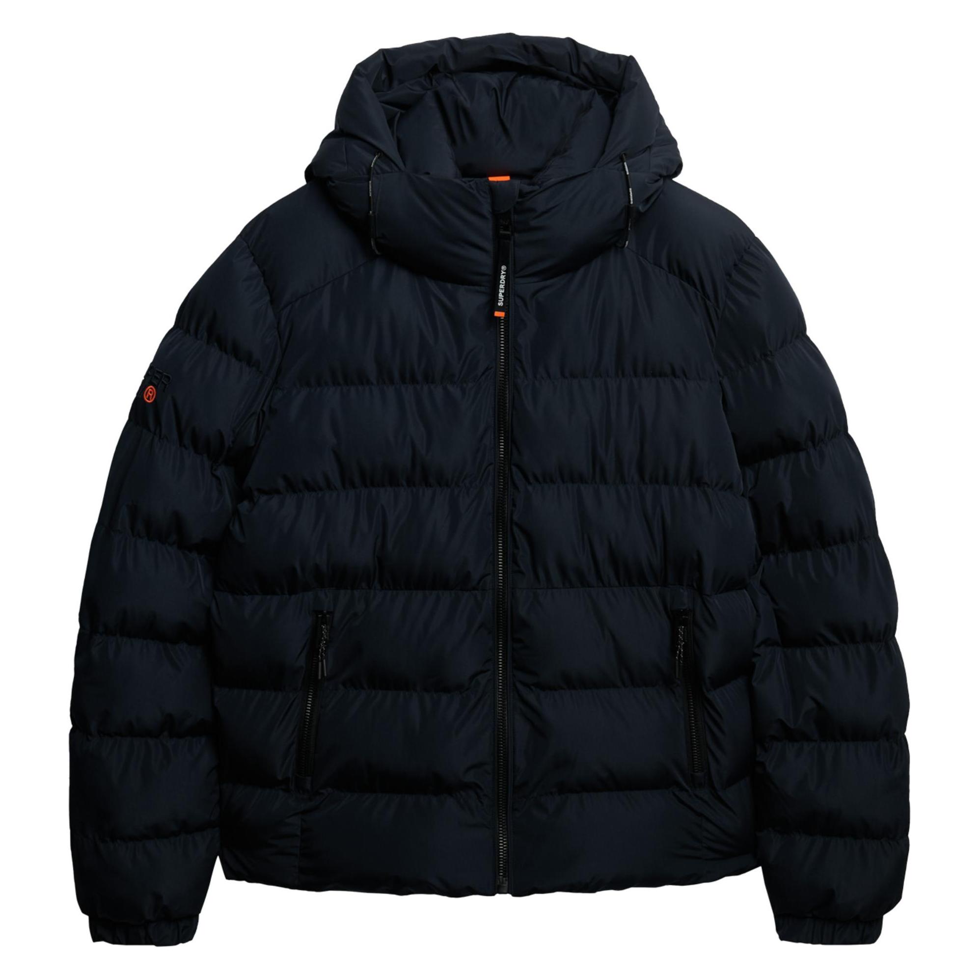 Superdry, Herren, Winterjacken, Giacca Piumino Sportiva Con Cappuccio, Blau, (3XL)