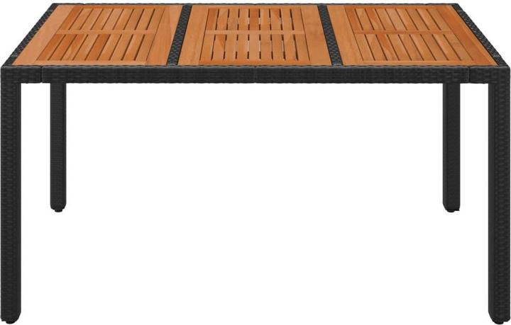 Produktbild vidaXL Gartentisch mit Holzplatte (150 x 90 x 75 cm)
