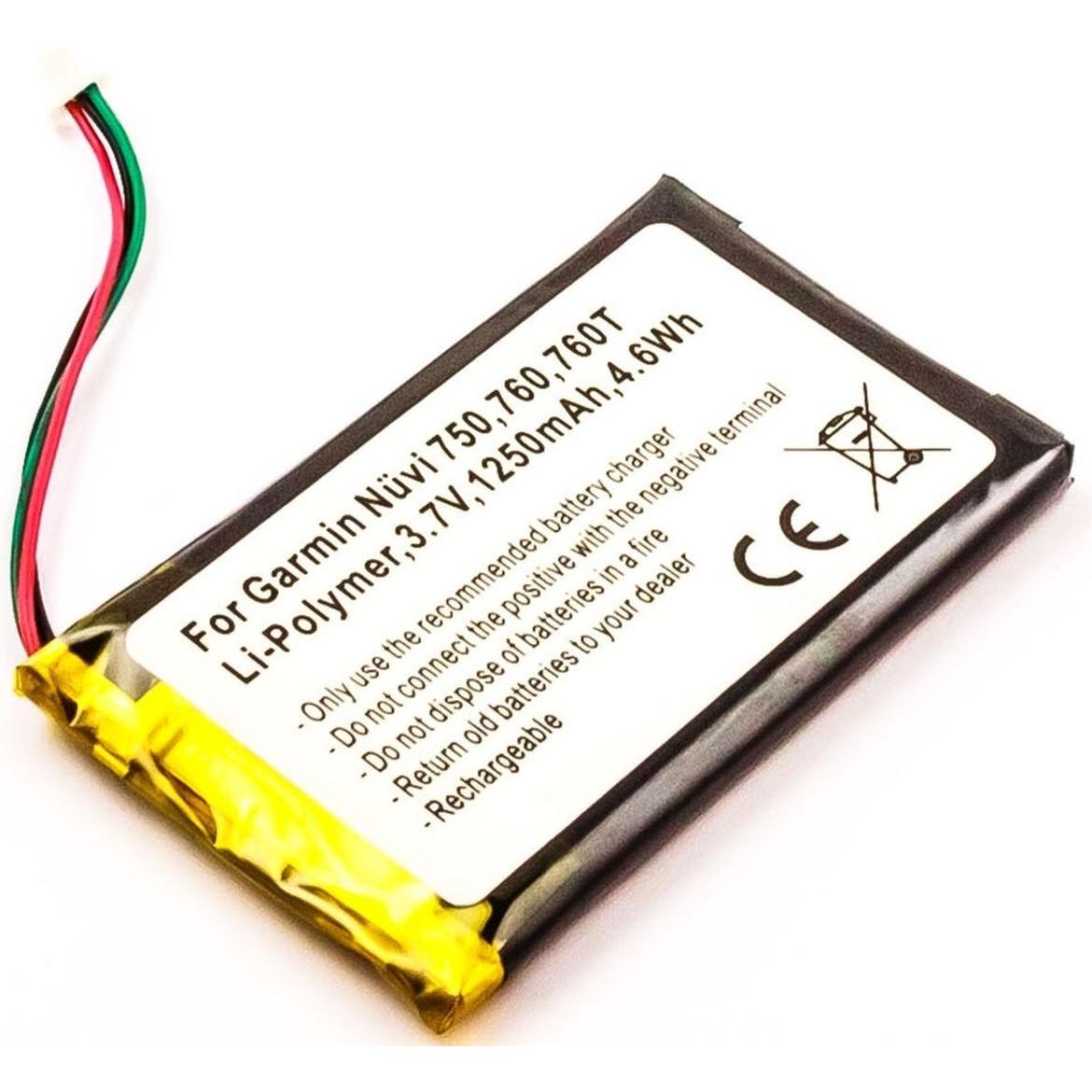 AGI, Fahrzeug Navigation Zubehör, Akku kompatibel mit Garmin nüvi 765 - Akku - 1.200 mAh
