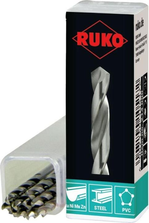 Actual product image Ruko Twist Drill Type N HSSG (8 mm)