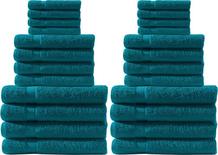 Produktbild Casativo Handtuchset 24-teilig, je 8 Gäste-, Hand- und Duschtücher (100 x 50 cm, 140 x 70 cm, 50 x 30 cm)