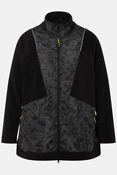 Actual product image Ulla Popken Patch Print Fleece Jacket (42, 44)