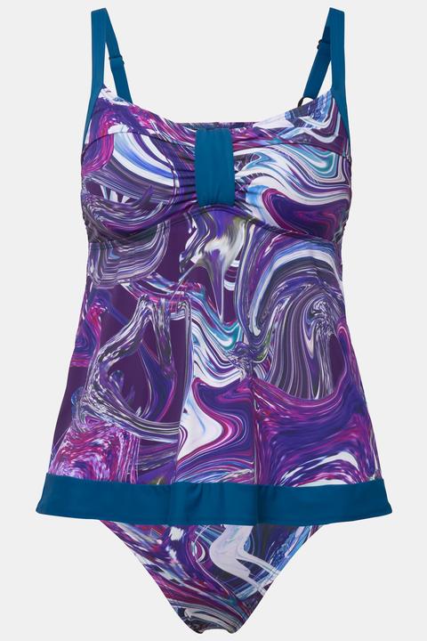 Produktbild Ulla Popken Tankini, Marmormuster, Softcups (46 B)