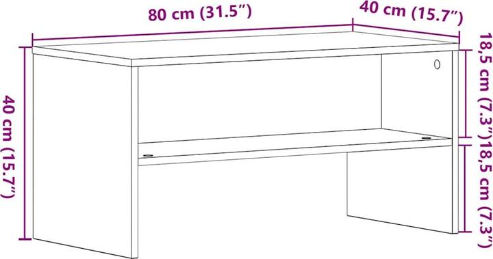Image du produit vidaXL TV-Schrank (80 x 40 x 40 cm)