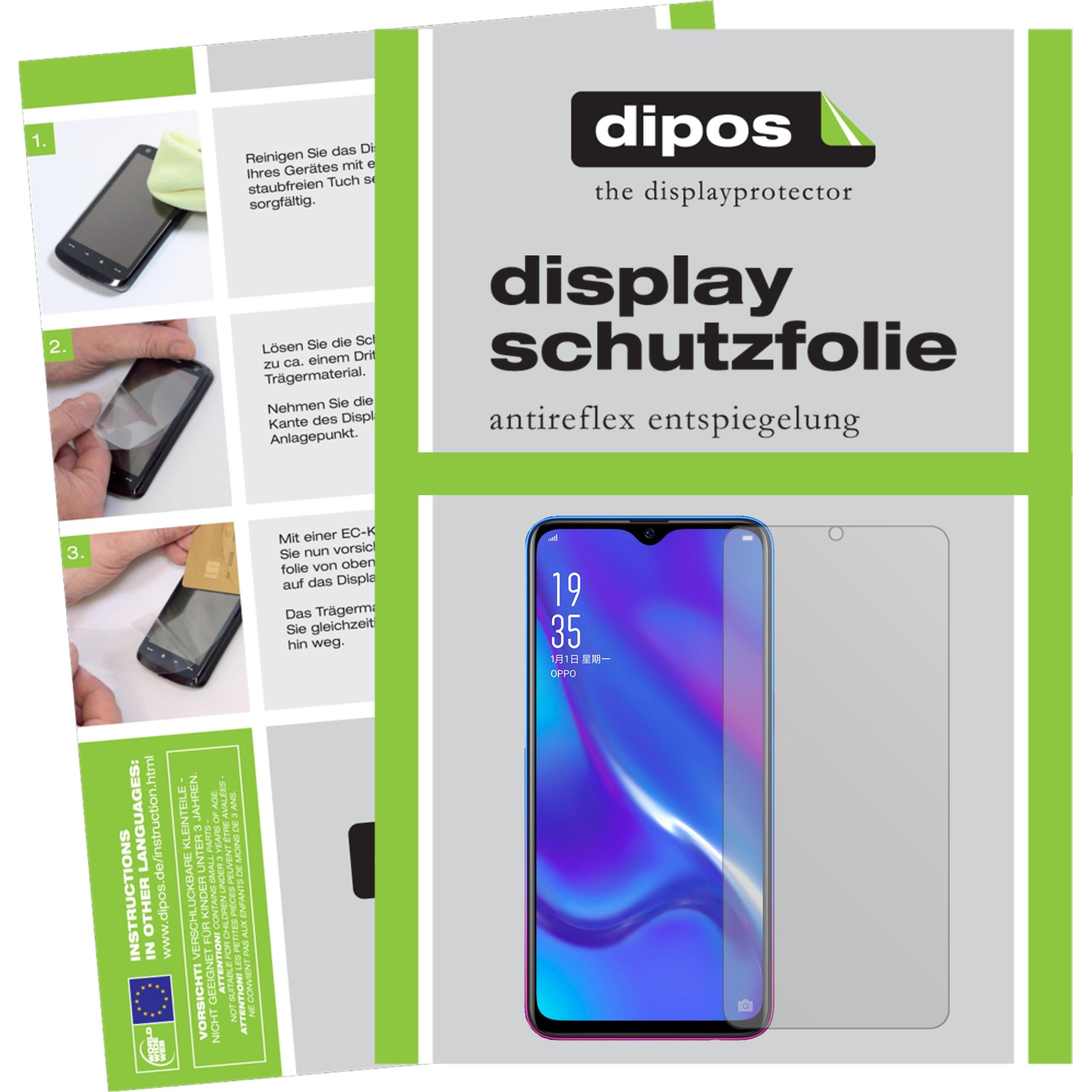Dipos Displayschutzfolie Antireflex (6 Stück, Oppo RX17 Neo), Smartphone Schutzfolie, Transparent