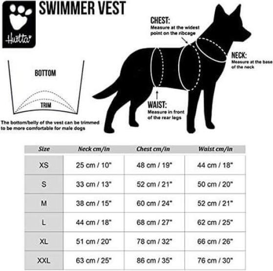Produktbild Hurtta Swimmer Vest, orange, Gr. XXL (XXL, Hundemantel)