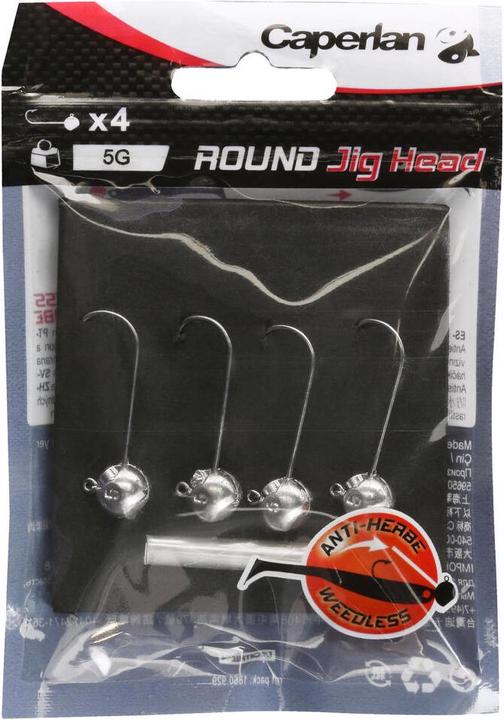 Immagine prodotto Caperlan Testa di piombo Testa di diga rotonda 5 g 4 pz.