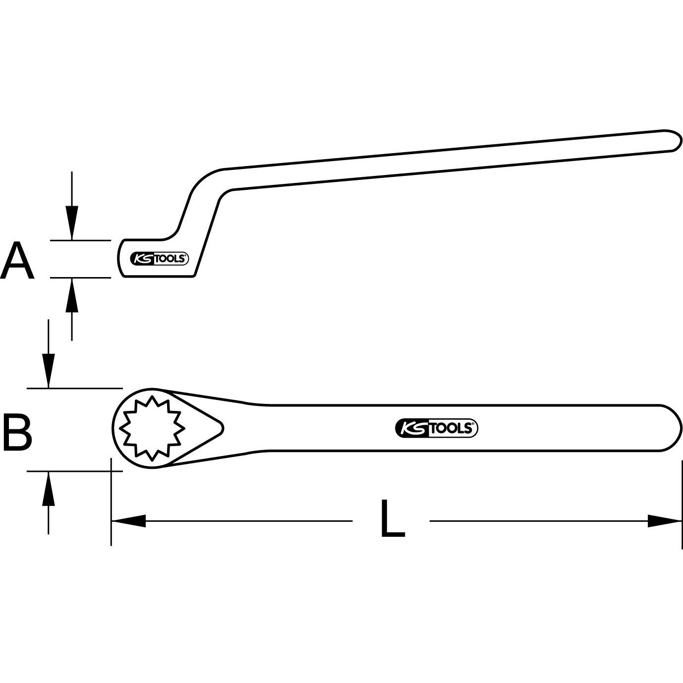 KS Tools, Schraubenschlüssel, 118.1313 (13 mm)
