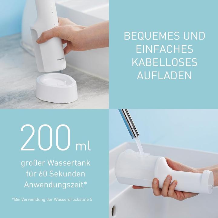 Actual product image Panasonic Rechargeable EW-DJ67 oral irrigator with ultrasonic technology