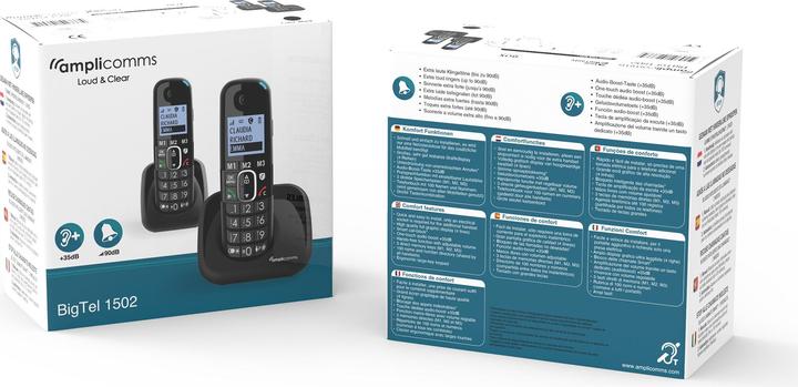 Produktbild amplicom Bigtel 1502 Schnurloses Telefon Duo