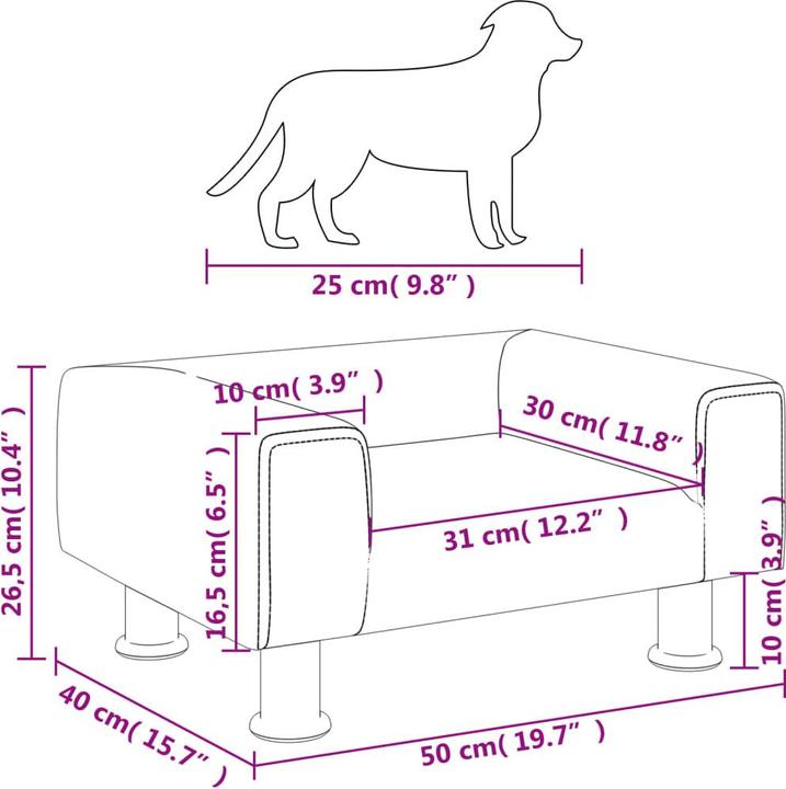 Image du produit vidaXL Hundebett (Chien)