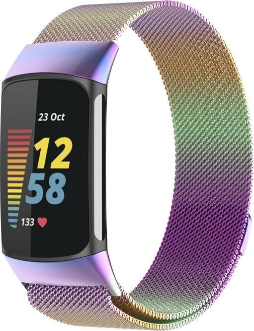 Immagine prodotto Cover-Discount Fitbit Charge 5 - Bracciale milanese in acciaio inossidabile Rainbow (Acciaio inossidabile, Lotto)
