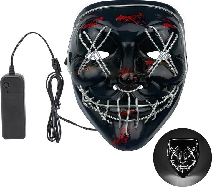 Immagine prodotto Out of the blue Maschera horror a LED bianca