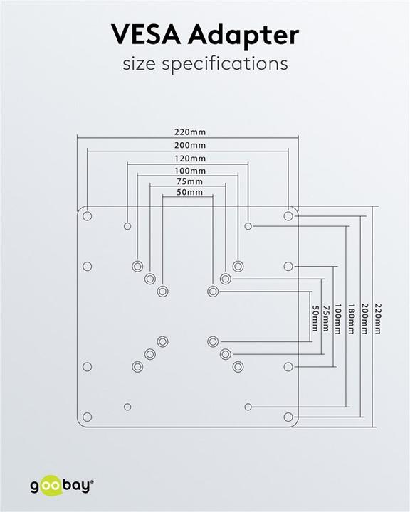 Immagine prodotto Goobay Adattatore Vesa (Muro, 81", 30 kg)