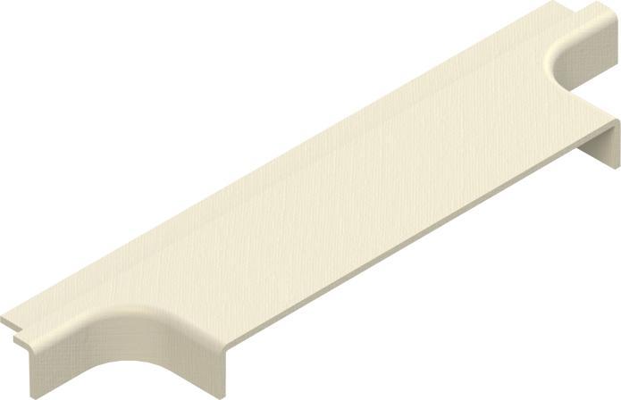 Produktbild Niedax NIE KKSSD100 GFK-Deckel fÃ¼r Anbau T-StÃ¼ck klein B100mm Polyester