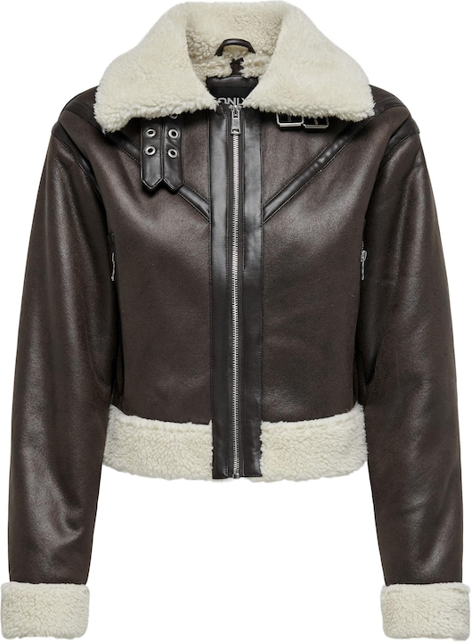 Produktbild Only Fly-Away Kragen Jacke Bikerjacke in Lederoptik (L)