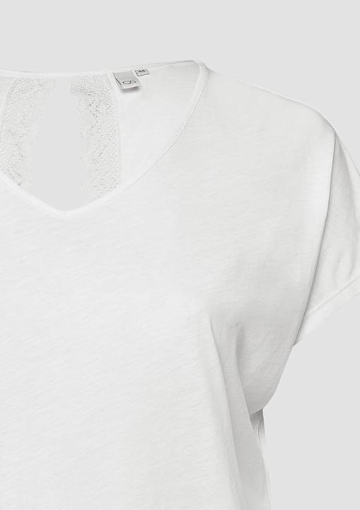 Produktbild s.Oliver Baumwollshirt mit Spitzeneinsatz (52)