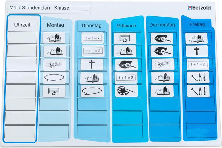 Produktbild Betzold Immerwährender Stundenplan (A4, 1 Woche / 1 Seite)