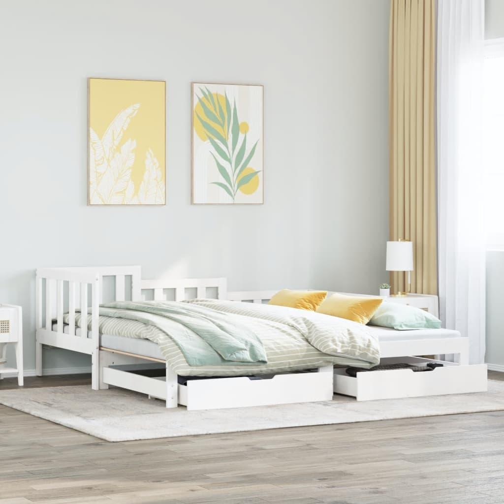 VidaXL, Sofa, Tagesbett Ausziehbar mit Schubladen (2.5-Sitzer)