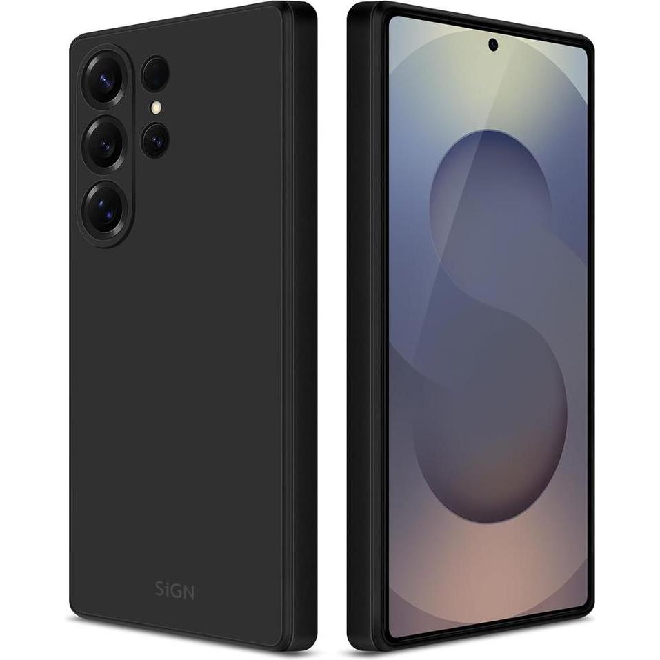 SIGN Liquid Silicone Case for Samsung Galaxy S26 Ultra - Black (Samsung Galaxy S26 Ultra), Cover smartphone, Nero