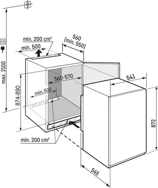 Produktbild Liebherr IFSd3904-22 (Einbau, 101 l)