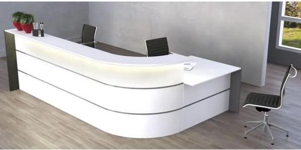 Produktbild Kerkmann BARI Empfangstheke weiss anthrazit