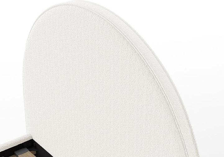 Produktbild Vipack Moon Bett 90X200 Weiss Boucle (90 x 200 cm)