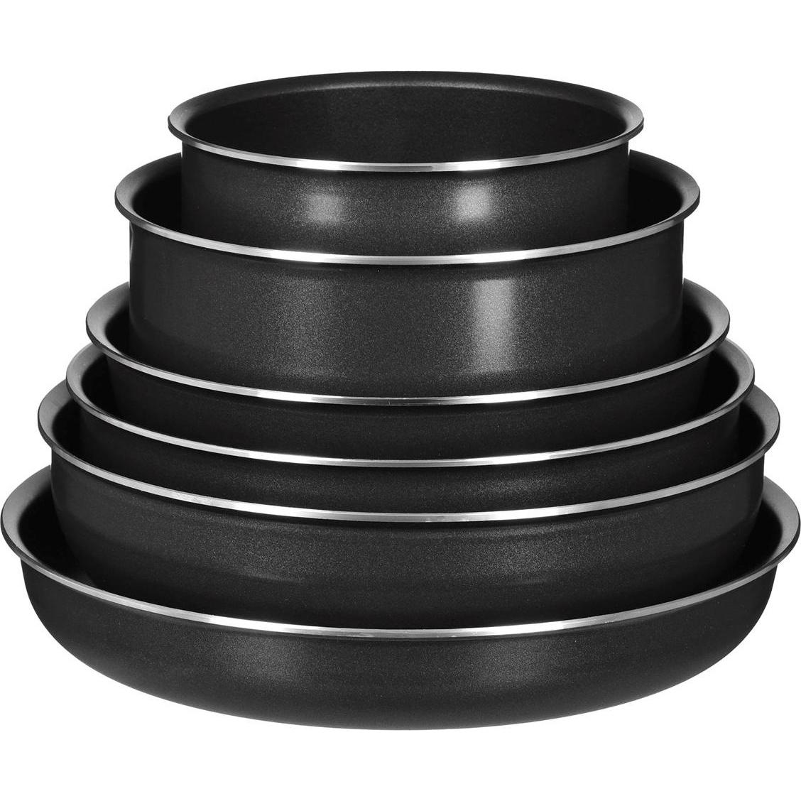 Tefal Ingenio Easy Cook Clean, Pfanne + Kochtopf, Schwarz, Silber