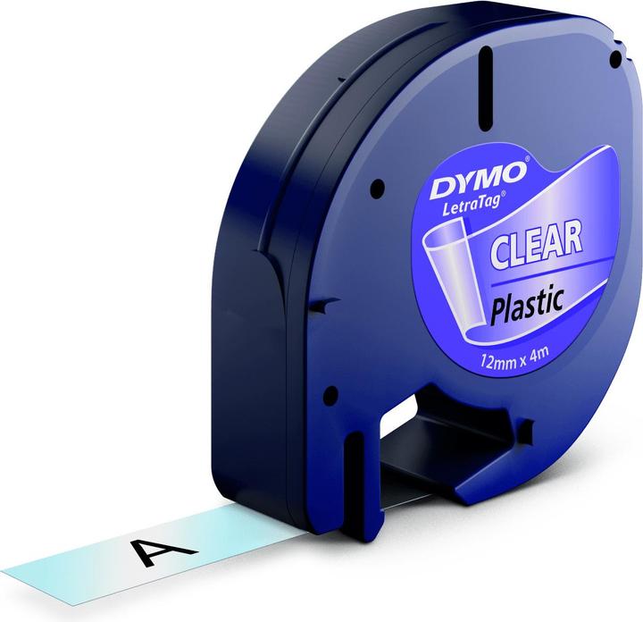 Produktbild Dymo Schriftband LetraTag (1.20 cm, Schwarz)