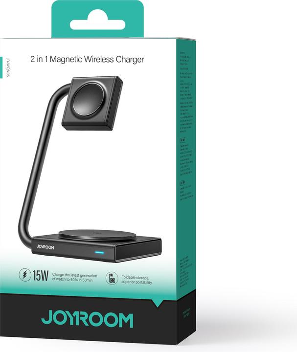 Actual product image Joyroom 2-in-1 Folding Charger (15 W)