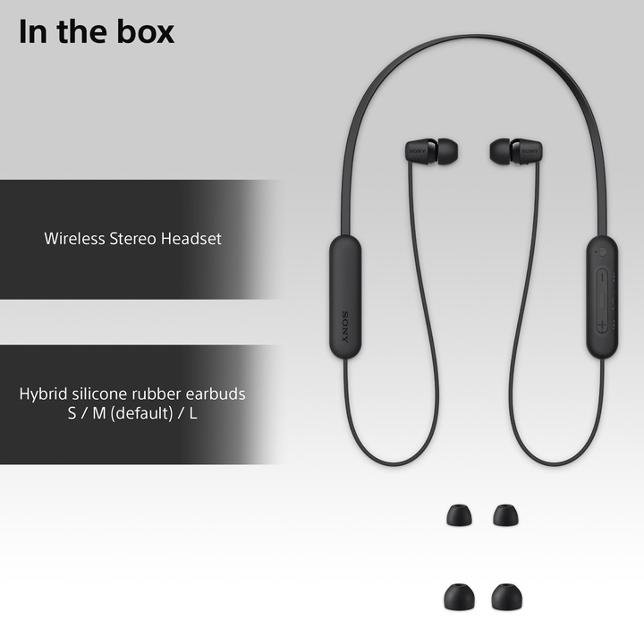 Image du produit Sony WI-C100 (pas de réduction du bruit, 25 h, Sans fil)