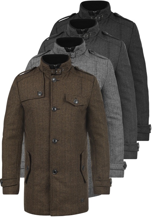 Image du produit Indicode Brandan Manteau De Laine Veste Longue D'Hiver Parka Pour Homme Avec Col Droit (XL)