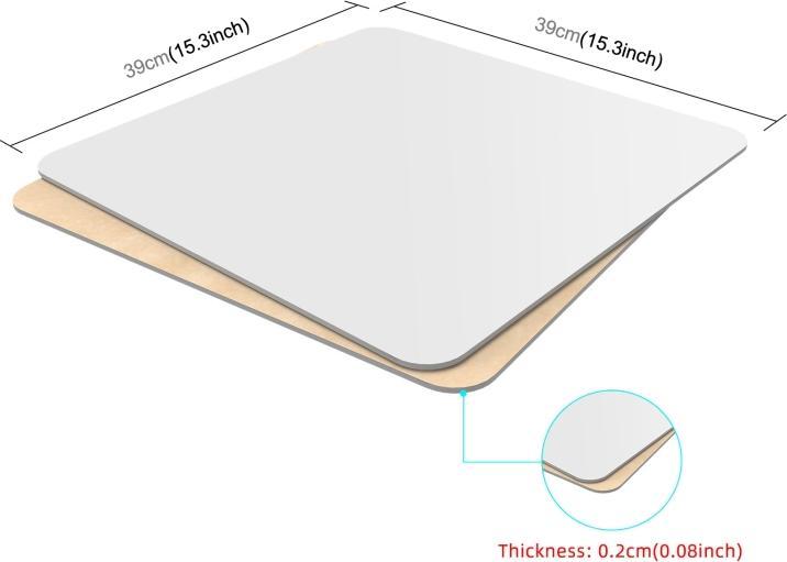 Image du produit Puluz 40cm Photography Acrylic Reflective Display Table Background Board (White)