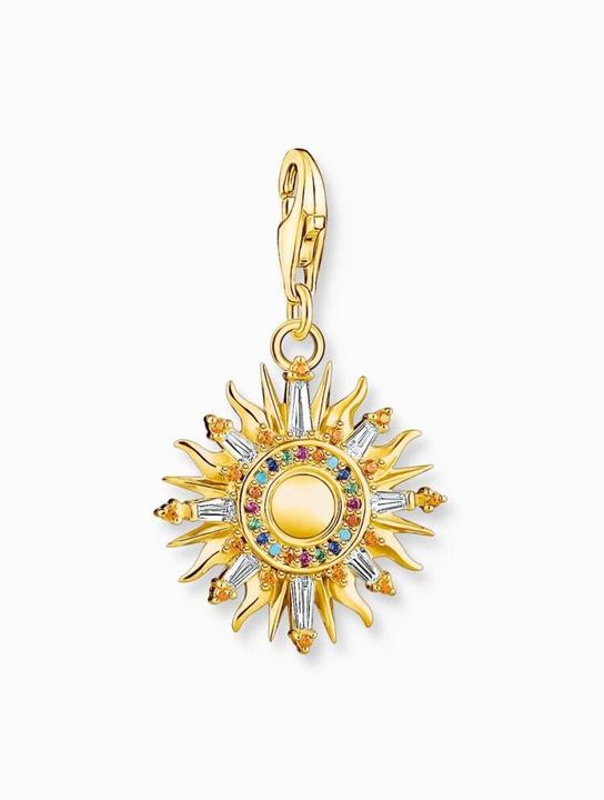 Produktbild Thomas Sabo Charm-Anhänger Sonne gold (750 Gelbgold Vergoldung, 925 Sterling Silber)
