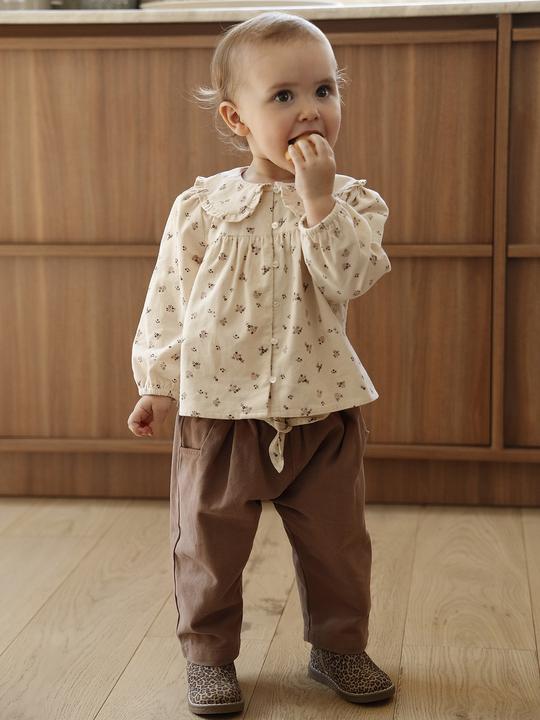 Immagine prodotto Vertbaudet Baby Bluse aus Samt mit Blumenmuster (68)