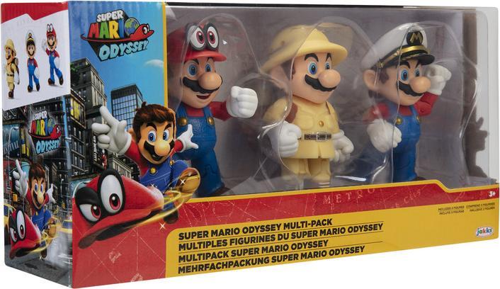 Produktbild Nintendo Super Mario Figuren 3er Set Mario Odyssey, 10 cm