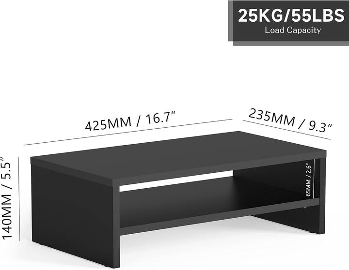 Actual product image Fitueyes Ergonomischer Monitorständer mit Ablage