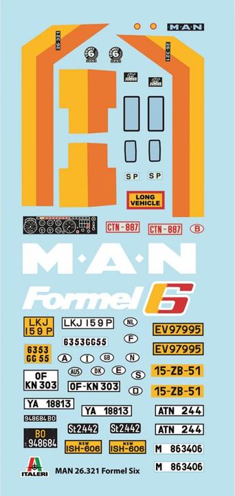 Produktbild Italeri MAN 26.321 Formel Six