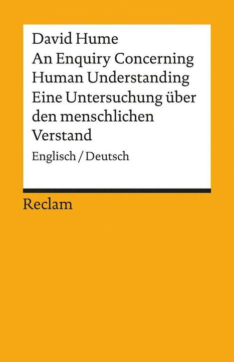 Actual product image An Enquiry Concerning Human Understanding / Eine Untersuchung über den menschlichen Verstand (German, David Hume, 2016)
