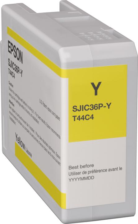 Actual product image Epson SJIC36P(Y) - 80 ml - yellow - original - ink cartridge (Y)
