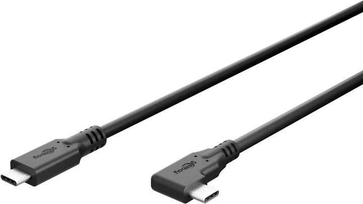 Produktbild Goobay USB-C-Kabel 90°, 3 m, schwarz (3 m, USB 3.2 Gen 1, 60 W)