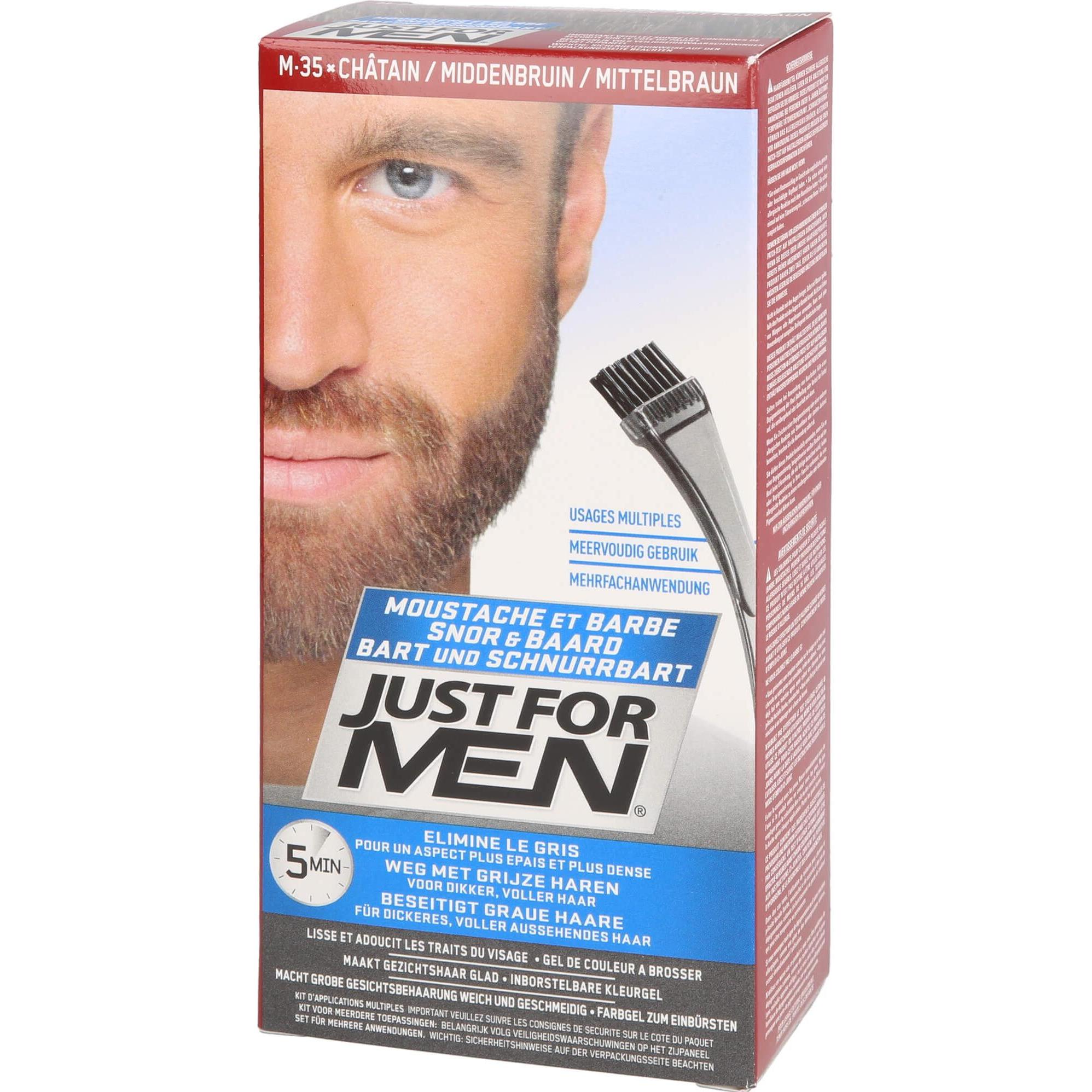 Thumbnail - Just For Men, Haarfarbe, Pflege-Brush-In-Color-Gel mittelbraun, 1 St. Gel (Mittelbraun)