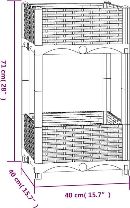 Produktbild vidaXL Hochbeet