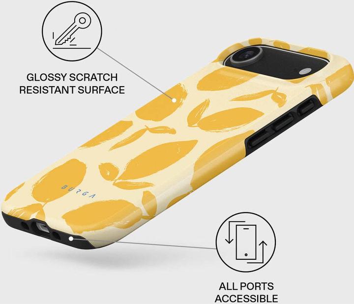 Actual product image Burga Tough MagSafe Case Apple iPhone 17 Air - Lemon Tart (Apple iPhone 17 Pro)