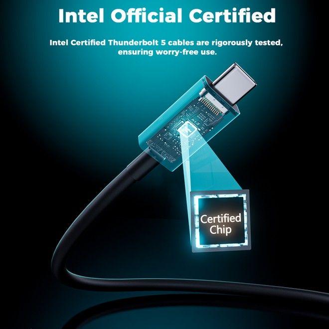 Produktbild Choetech Thunderbolt 5 USB-C zu USB-C Kabel (1 m, 240 W)