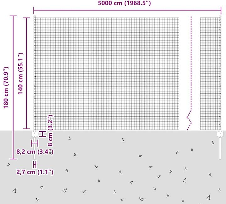Produktbild vidaXL Aussenbarriere