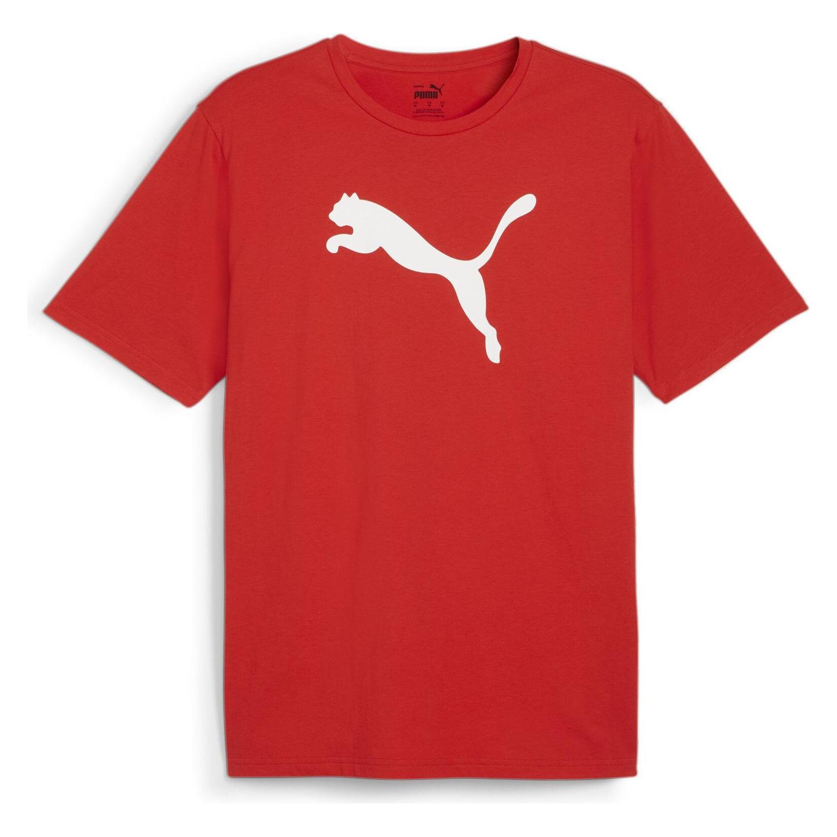 Puma, Herren, Sportshirt, TeamRISE Logo Jersey Cotton (Xl), Rot, Xl