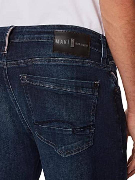 Actual product image Mavi Marcus Jeans Slim Straight Fit dark brushed ultra move (W28/L32)