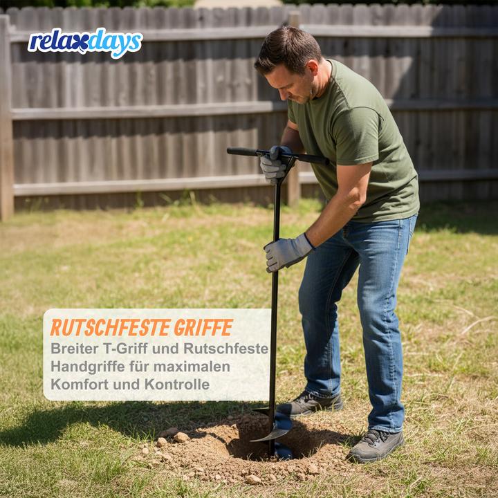 Actual product image Relaxdays earth auger